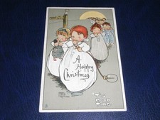 ORIGINAL  MABEL LUCIE ATTWELL SIGNED TUCK CHILDREN POSTCARD, TIS MOON TIME, 2195