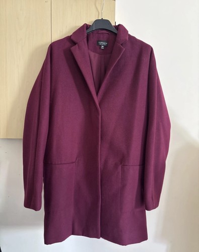 Stunning plum coloured coat - plum,