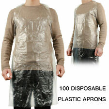 Disposable Apron Gown Polythene Adult Plastic Aprons Kitchen UK Waterproof