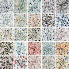 Printed Double Gauze Fabric Cotton Designer Muslin Nursery Dressmaking Crafting