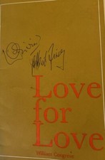 Laurence Olivier Albert Finney Signed Love For Love 1965 Programme Belfast