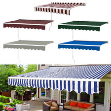 2m-4m Patio House Awning Manual Shelter Outdoor Garden Canopy Retractable Porch
