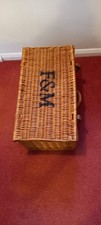 F&M (Fortnam & Mason) Large Wicker Hamper Basket Storage