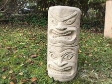Stone garden totem pole - stone,