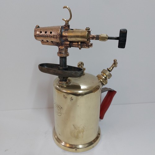 Vintage brass blow torch - brass,