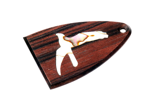 Trussrod cover macassar ebony - cover,
