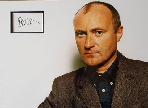 Phil collins signed 40x29cm - phil,