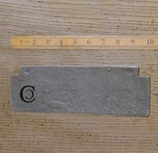 Antique iron letter box inner - letter,