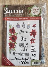 Sheena Douglass Perfect Partners Deck The Halls Peace and Joy A5 Stamp Set