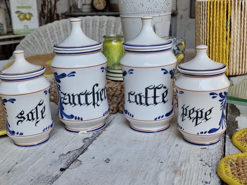 Antique storage jar set - jar,