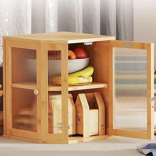 Layer bamboo bread box with - layer,