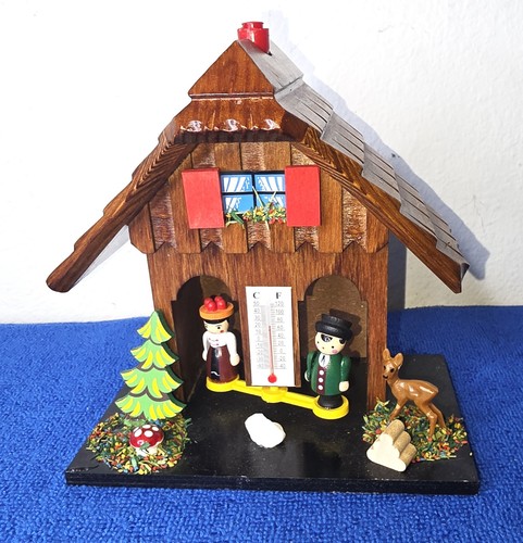 Vintage german wooden weather - vintage,
