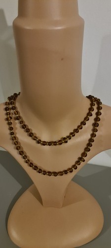 Vintage amber bead necklace - vintage,