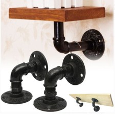 2/4x Pipe Shelf Brackets