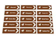 Horse Racing Racecourse Sign