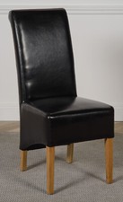 Montana Black Leather Dining