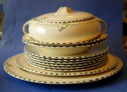 Burleigh ware art - burleigh, green