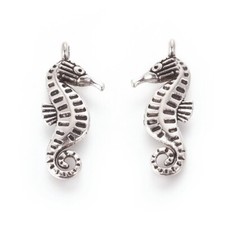Seahorse Charms Tibetan Silver
