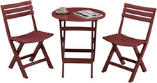Red 3-Piece Foldable Patio