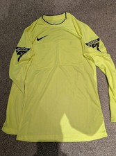 2025 Yellow Nike PGMOL Long Sleeved Referee Shirt Size Small - EA Sports
