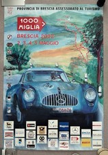 Mille Miglia 1000 Mile Race Poster 2002 Historic Motorsport Mercedes Classic car