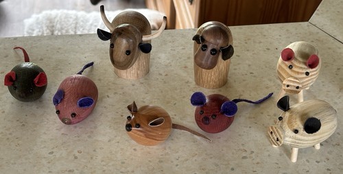 Handmade wooden mouse - handmade,