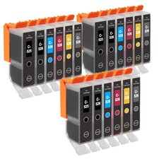 18 Ink Cartridges (6 Set) for Canon PIXMA iP4850 iP4950 iX6550 MG5150 MG5200