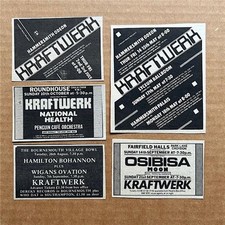 KRAFTWERK SMALL GIG ADVERTS