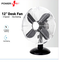 12" Metal Desk Fan 3 Speed