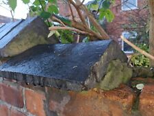 bluey black coping stones for garden wall 