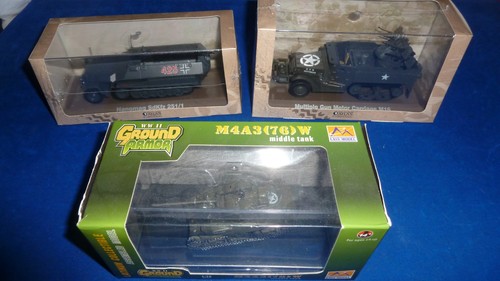 Diecast tank lot sherman half - lot,