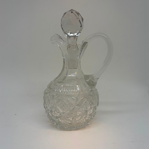 Vintage cut crystal glass - cut,
