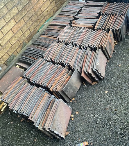 Clay roof tiles job - clay, lot