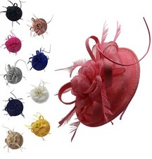 Flower Feather Hair Hat