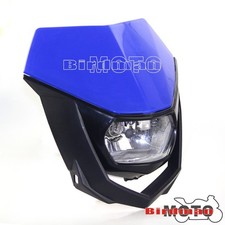 Motorcycle Dirt Pit Bike Halo Light Cover Headlight Blue For Yamaha DT50X WR250