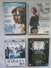 DVD's Bundle of 4 /The King's Speech, Queen, Rabbit hole,Me week with Marilyn