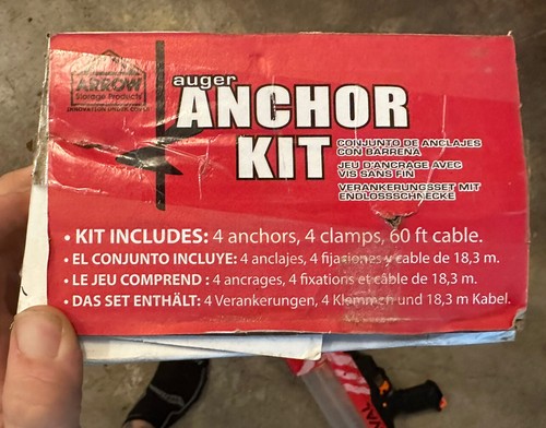 Arrow auger anchor kit tool - anchor,