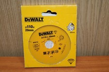 DEWALT DT3714 110MM X 20MM DIAMOND TILE CUTTING DISC FOR USE DWC410 SAW