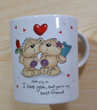 Collectable Mug Fizzy Moon  Heart Shaped Best Friend Paper Island Stoneware