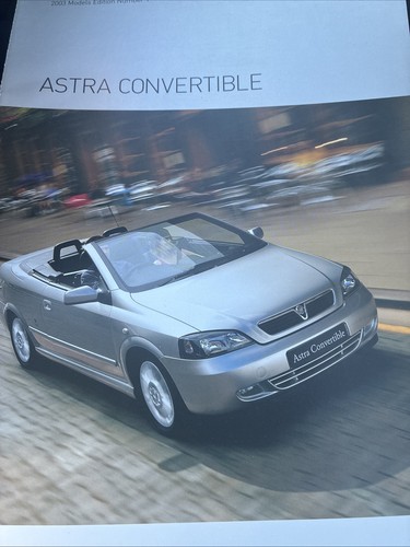 The vauxhall astra convertible - the,