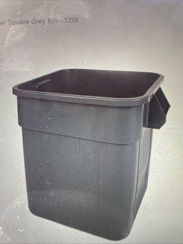 Husked square grey bin tub - square,