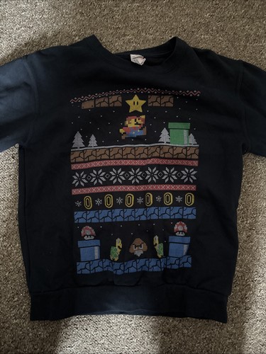 Mario christmas jumper - mario,