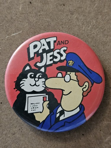 Vintage 80s postman - vintage, pin