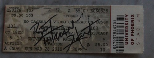 Bret hitman hart signed wwe - hitman,