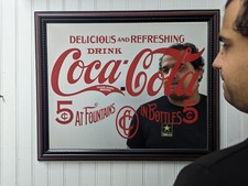 Coca Cola large 19" x 23"