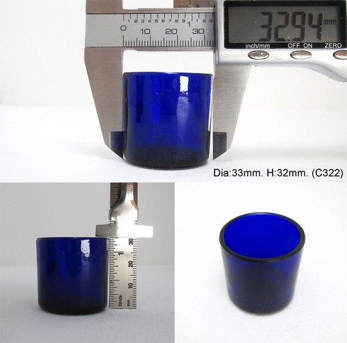Circular bristol blue glass - circular,