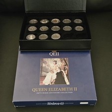 Set Of Fifty Pence 50p Queen