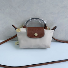 Longchamp-White Small Crossbody Bag