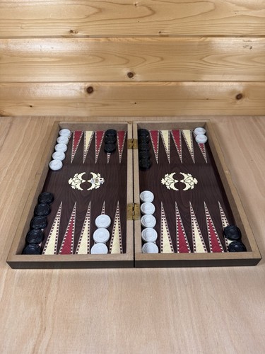 Backgammon set wooden - backgammon,