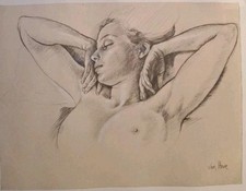"Wing Like Arms" 1996, Print by Van Hove, Breasts, 63×72cm VGC, NDD